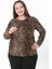 Kadın Desenli Likralı Yünlü Viskon Bluz 5