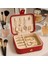 Deri Mini Baklava Desenli Seyahat Takı Bijuteri Mücevher Kutusu Organizer Düzenleyici 11,5cm Kırmızı Ithal Ürün 1