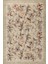 Florart Bej / Mor Vintage Dokulu Çiçek Desenli Dokuma Tabanlı Şönil Halı Al 469 2