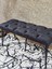 Metal Siyah Tel Ayaklı 100 cm Puf Bench - Puf - Bench - Oturak - Mutfak Oturağı - Antre Oturağı Füme Renk 100 x 40 Boyut/ebat 4