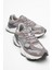 Erkek Bağcıklı Rahat Kalın Taban Sneaker Hj 25009M Gri 2