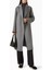 Belted Coat, Merino Yün, Kemerli ve Kimono Kollu Palto, Gri 2