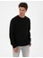 Erkek Siyah Regular Fit Sweatshirt 50313944-VR046 3
