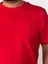 Regular Fit Bisiklet Yaka %100 Pamuk Kısa Kol Unisex Basic Kırmızı Tişört 4