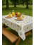 Tek Kullanımlık Masa Örtüsü - Tek Kullanımlık Kağıtlı Masa Örtüsü- Kullan At Masa Örtüsü- Piknik Örtüsü - 12 Metre- 10 Yaprak 100X120 cm Avokado Desenli 3