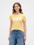 Kadın Sarı Gap Logo T-Shirt 1