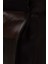 Organza Sheer Geniş Paça Pantolon, Siyah 4