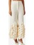 Rectangle Fringe Culotte Pantolon Krem 1