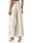 Rectangle Fringe Culotte Pantolon Krem 3