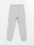 Lcw Kids Gri Beli Lastikli Kız Çocuk Kalın Jogger Eşofman Altı 1