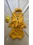Sarı Ribana Kız Bebek-Çocuk Şort Bluz Bandana Babet Çorap Set 6-36 Ay 1