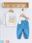 Kız Erkek Bebek Çocuk 2li Takım Alt Üst Swaetshirt Pantolon Takım 1