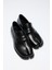 Loafer 2508 - Parmak Arası Klasik Loafer Siyah Kadın Loafer 2
