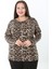 Kadın Desenli Likralı Yünlü Viskon Bluz 3