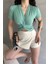 Kruvaze Yaka Crop Bluz 1