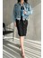 Püskül Detaylı Denim Crop Ceket 3