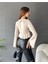 Fırfır Detaylı Önü Bağlamalı Crop Bluz 4