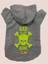 Kapişonlu Sweatshirt Köpek ve Kedi Kıyafeti - Gri Kuru Kafa Bone 2