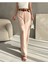 Beli Kemerli Keten Pantolon 1