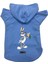 Kapişonlu Polar Sweatshirt Köpek ve Kedi Kıyafeti & Elbisesi - Mavi Yeni Bugs Bunny 1