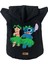 Kapişonlu Polar Sweatshirt Köpek ve Kedi Kıyafeti & Elbisesi - Siyah Lilo & Stich 1