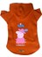 Kapişonlu Polar Sweatshirt Köpek ve Kedi Kıyafeti & Elbisesi - Turuncu Peppa Pig 1