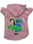 Kapişonlu Polar Sweatshirt Köpek ve Kedi Kıyafeti & Elbisesi - Pembe Lilo & Stich 1