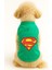 Kedi ve Köpek Kıyafeti & Elbisesi - Yeşil Superman Atlet 1