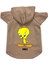 Kapişonlu Polar Sweatshirt Köpek ve Kedi Kıyafeti & Elbisesi - Bej Yeni Tweety 1
