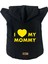 Kapişonlu Sweatshirt Köpek ve Kedi Kıyafeti & Elbisesi - Siyah I Love Mommy 1
