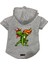 Kapişonlu Polar Sweatshirt Köpek ve Kedi Kıyafeti & Elbisesi - Gri Brush Fighter 1