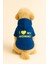 Kapüşonlu Sweatshirt Köpek ve Kedi Kıyafeti Bebe Mavi I Love Mommy 1