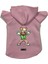 Kapişonlu Polar Sweatshirt Köpek ve Kedi Kıyafeti & Elbisesi - Pembe Evil Clown 1