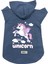 Kapişonlu Polar Sweatshirt Köpek ve Kedi Kıyafeti & Elbisesi - Lacivert Unicorn 1