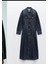 Allbucks Zara, Bele Oturan Uzun Kollu Maksi Denim Elbise ABZRA0098 3
