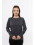 Kadın Uzun Kollu Füme Renk Tshırt 1
