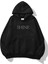 Unisex Oversize Shine Taş Baskılı Hoodie Sweatshirt 1