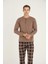 Uzun Kol Ekoseli Erkek Pijama Takım 9221 1