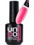 Uno Neon Rubber Base Kalıcı Oje Rose Color Gül Pembe 15 ml Led/uv Jel Cila Soak Off 1