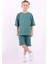 Erkek Çocuk Oversize Sport Baskılı Şortlu Takım M00749 1