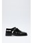 Loafer 2507 - Parmak Arası Çapraz Siyah Kadın Loafer 2