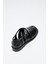 Loafer 2507 - Parmak Arası Çapraz Siyah Kadın Loafer 5
