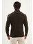 Örgü Desenli Slim Fit Yarım Balıkçı Yaka Yün Erkek Triko Kazak 3