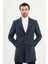 Düz Slim Fit Mono Yaka Klasik Yün Erkek Kaban 3