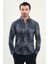 Desenli Slim Fit Uzun Kollu Oduncu Yün Erkek Gömlek 1