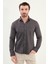 Çizgili Slim Fit Uzun Kollu Oduncu Yün Erkek Gömlek 1