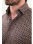 Desenli Slim Fit Uzun Kollu Oduncu Yün Erkek Gömlek 2