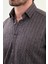 Çizgili Slim Fit Uzun Kollu Oduncu Yün Erkek Gömlek 2