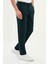 Düz Super Slim Fit Beli Lastikli Ipli Yün Erkek Pantolon 3