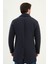 Desenli Slim Fit Gömlek Yaka Erkek Trench Coat 5
